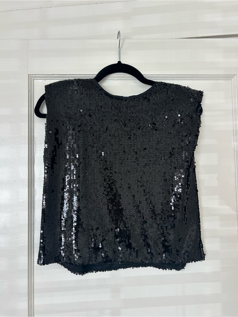 Sequin Top Black